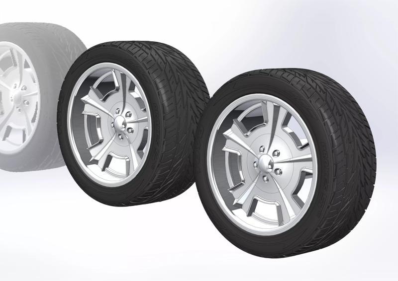 Custom wheels HRBB Griffin for your scale model