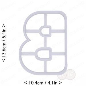 Letter B Cookie Cutter 5in / 12.7cm