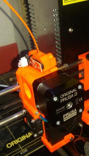 Prusa i3 MK2S filament runout sensor bracket/holder