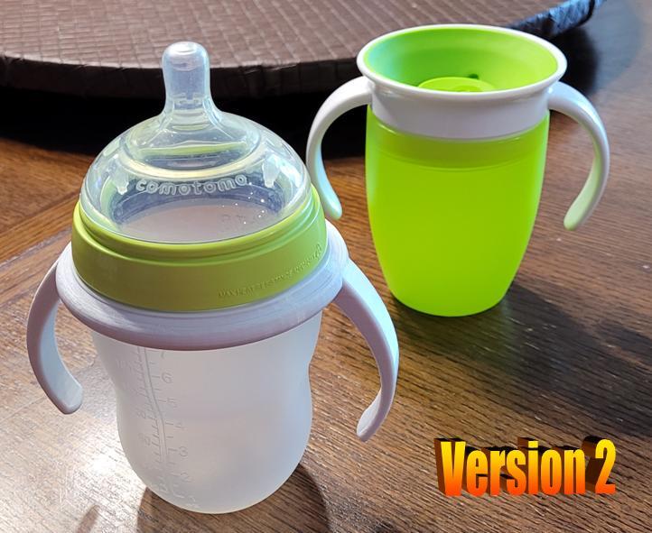 Comotomo to Munchkin 360 Sippy Cup Handles Adapter