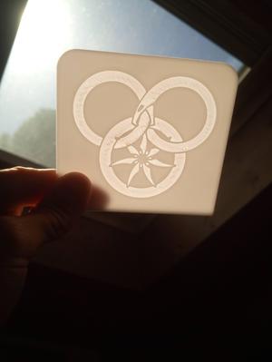Wheel of Time Book Holder - square and round edges