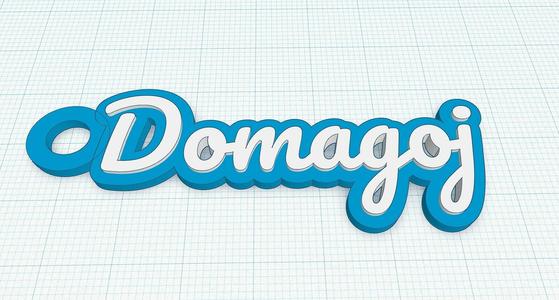 Fancy Keychain Name Tag - Domagoj