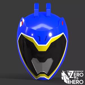 Power Ranger Dino Charge Blue helmet