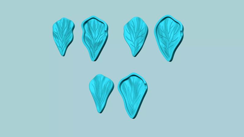 03 Hibiscus Flower Petal - Molding Artificial EVA Craft 3D Model Collection