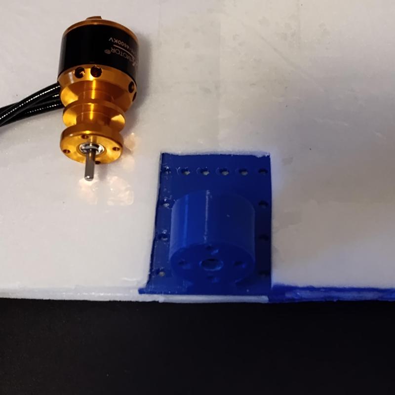 vwing motor mount for a ducted fan type of motor