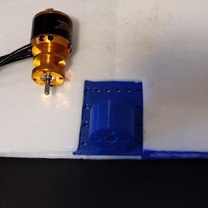 vwing motor mount for a ducted fan type of motor