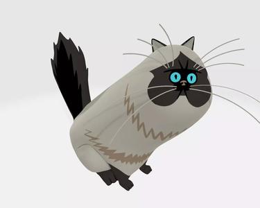 Himalayan Persian Cat 3D Model Ready to Print