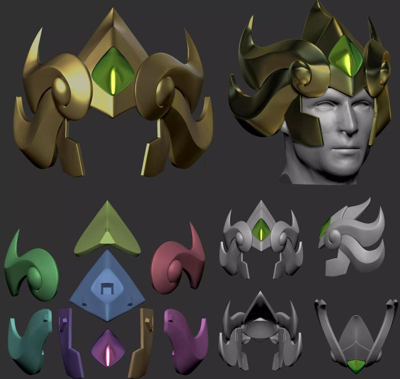 HI-DEF - HELMET SAINT SEIYA LEO AIOLIA - AIORIA DE LEO