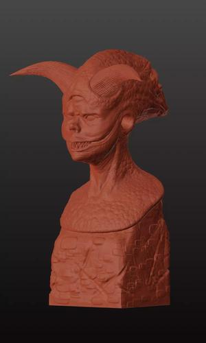 Highly Detailed Demon - STL File for 3D Printing