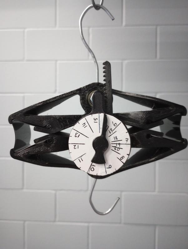 Binder Clip Spring Scale