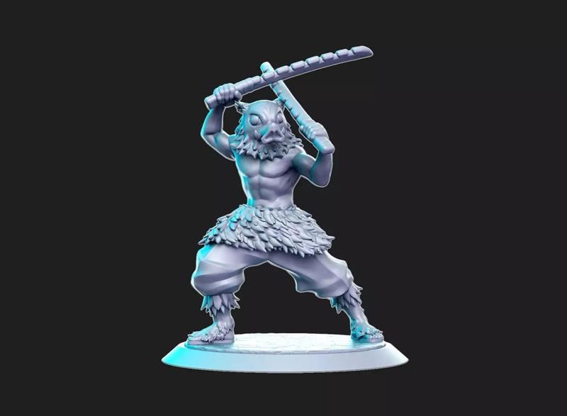Inosuke Hashibira Demon Slayer 3D Model Ready to Print