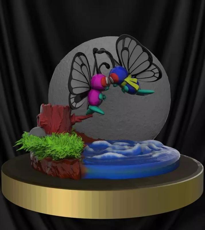 BUTTEFREE LOVE DIORAMA  GIFT