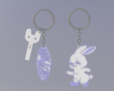 New Jeans Keychain earrings newjeans bunnny