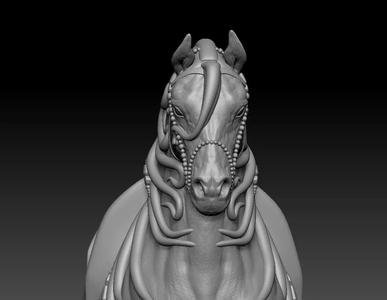 Horse figurine model