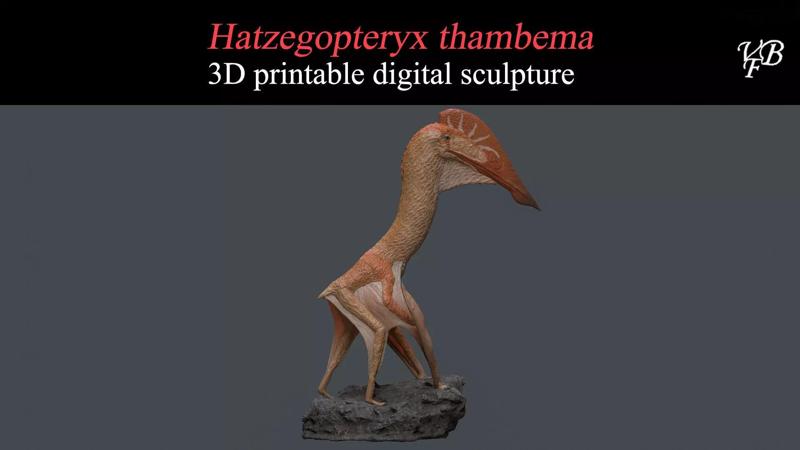 Hatzegopteryx thambema for 3D printing 1-35 presupported