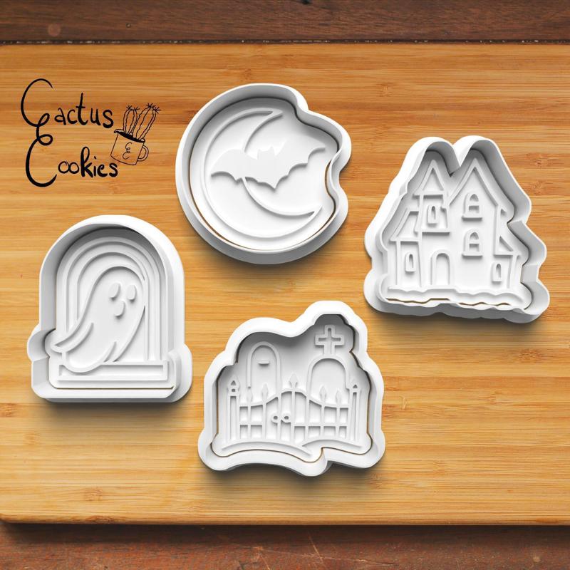 Haunted House Halloween Cookie Cutter set 0945
