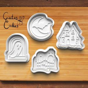 Haunted House Halloween Cookie Cutter set 0945