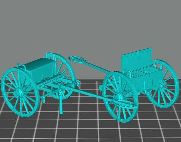 28mm ACW field artillery Limber