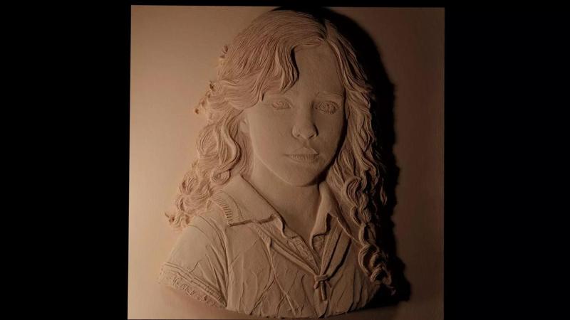 Hermione Harry Potter CNC 3d Print High Relief Sand Casting