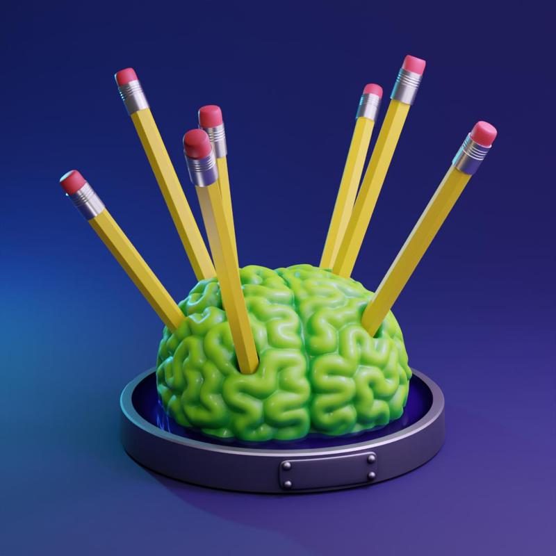 Desk Brain Zombie - Halloween