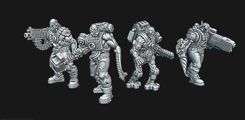 Grimdark Cyborg Soldiers