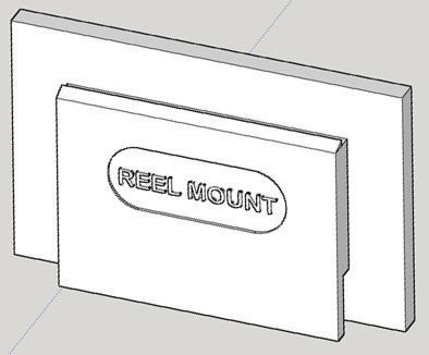 Snap-in Filler Plate - MakerBot Replicator 2X Reel Mounting Hole