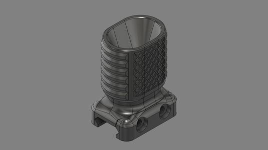 Short front grip for Picatinny rails