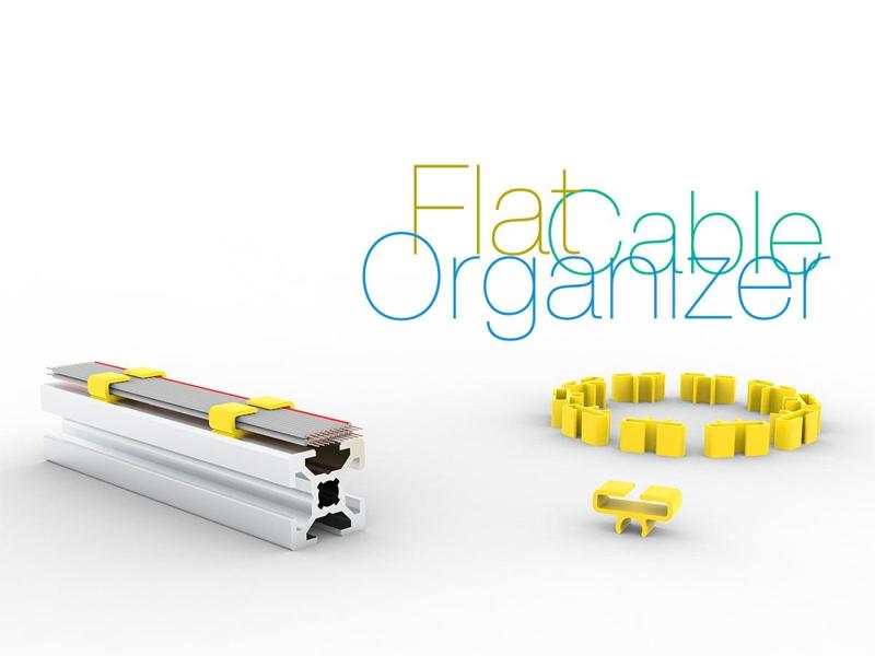 Flat cable organizer