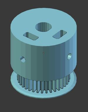 GT2 36 teeth pulley, deeper pitch