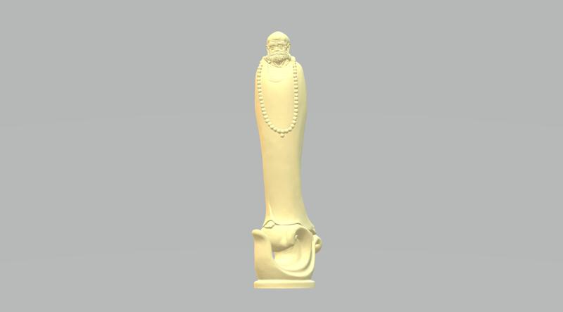 Bodhidharma Buddha Statue 3D print model