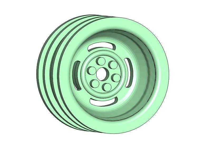 1.55" large (25 mm) Wheels Rims Scaler Crawler Trucks Cars