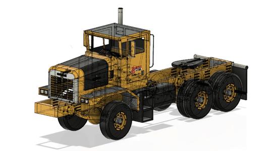 1972 Oshkosh P-series truck [1/87 scale]