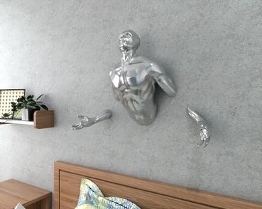 Man Wall Sculpture 45