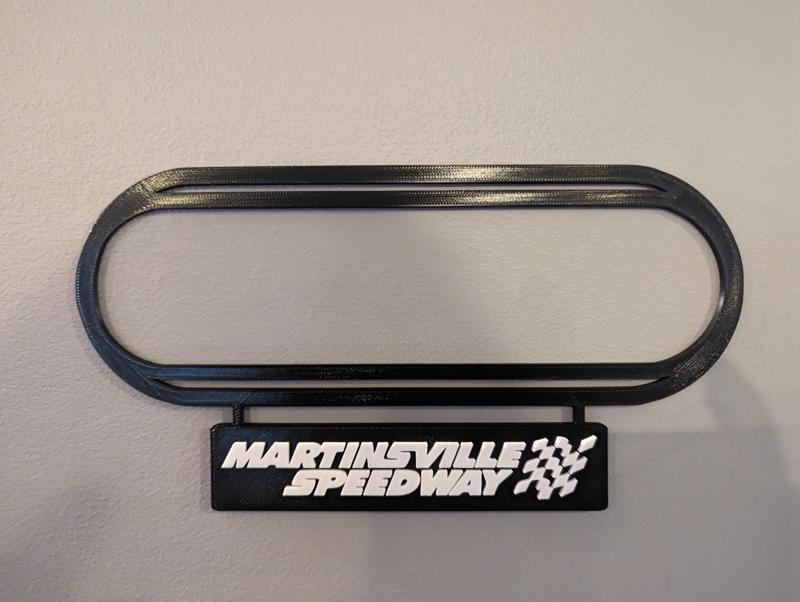 Martinsville Track Map Wall Art (With Nameplate)
