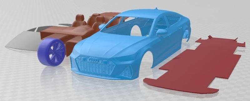 Audi R7 Sportback 2020 Printable Car