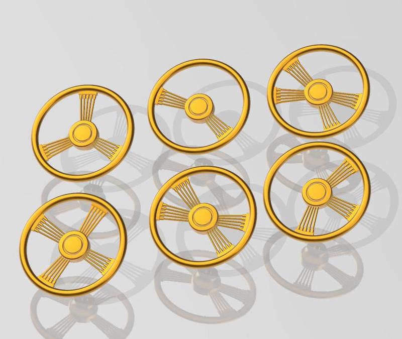 1/25 LA Wire inspired Steering wheels