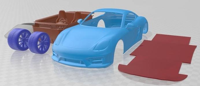 Porsche Cayman GTS 2014 Printable Car