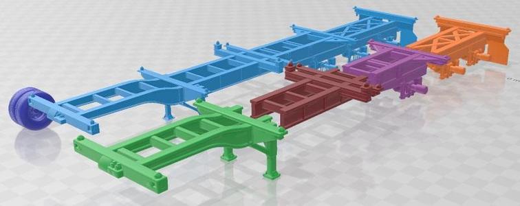 Semi Pratt Container Chassis 40ft 2018 Printable Semi Pratt Container Chassis Trailer