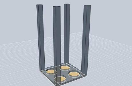 12mm Shock stand for 2wd r/c buggy