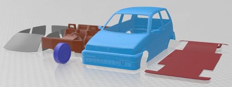 Fiat Cinquecento 1991 Printable Car