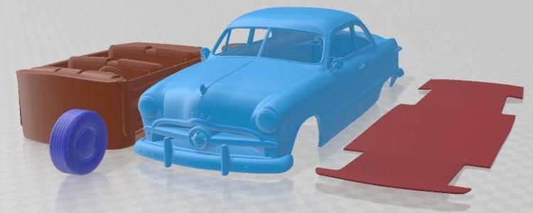 Ford Custom Club Coupe 1949 Printable Car