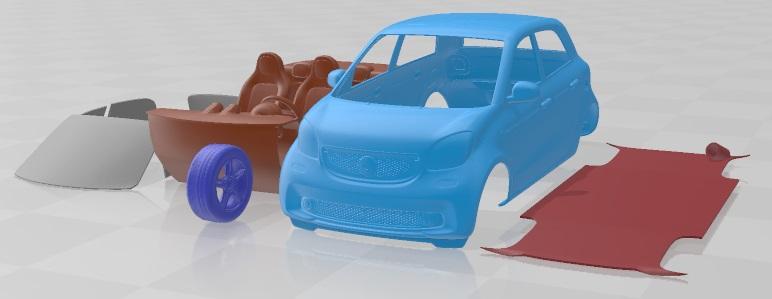 Smart ForFour 2015 Printable Car