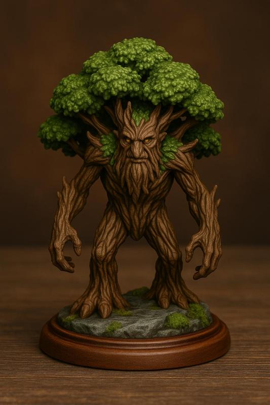 Tharog, the Ancient Treant - STL, OBJ & MTL Treefolk Miniature for 3D Printing
