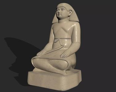 THE PRIEST EGYPTIAN ANCIENT STATUE - PHARAOHS - MUSEUM REPLICAS