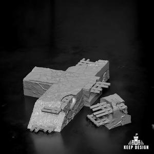 Fallen Concrete Cross