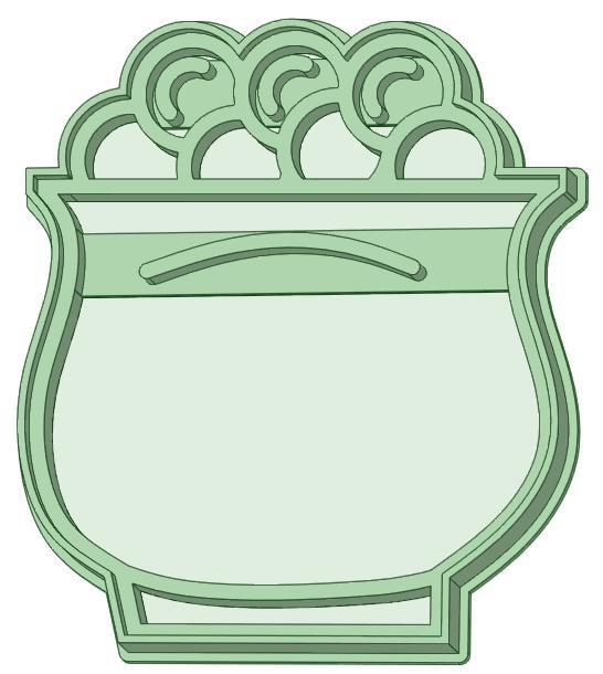 St. Patrick pot cookie cutter