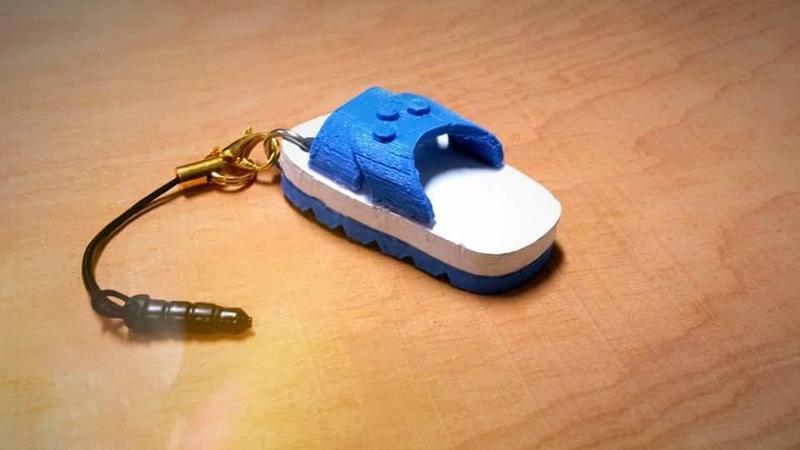 Blue White slipper Headphone Dust plug藍白拖 紅白拖
