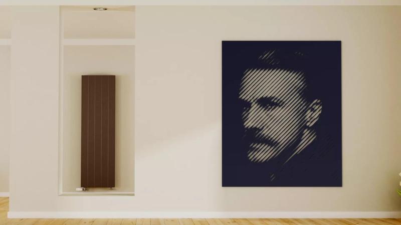 Halftone wall sticker Christoph Waltz