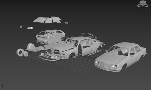 Holden Commodore (VH) sedan 1982 SEPARATE-READY TO PRINT