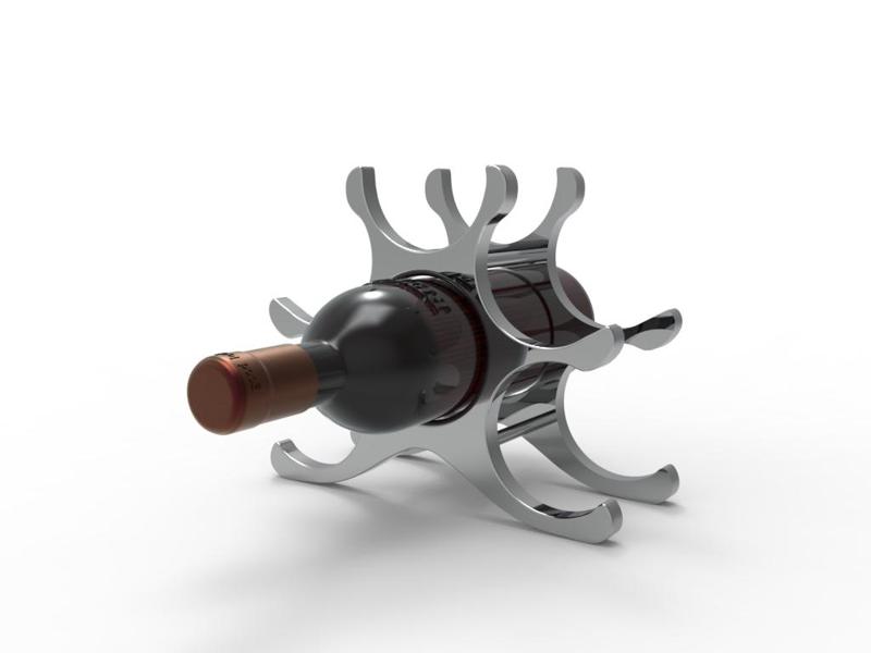WINE RACK HOLDER FOR 6 WINE BOTTLES